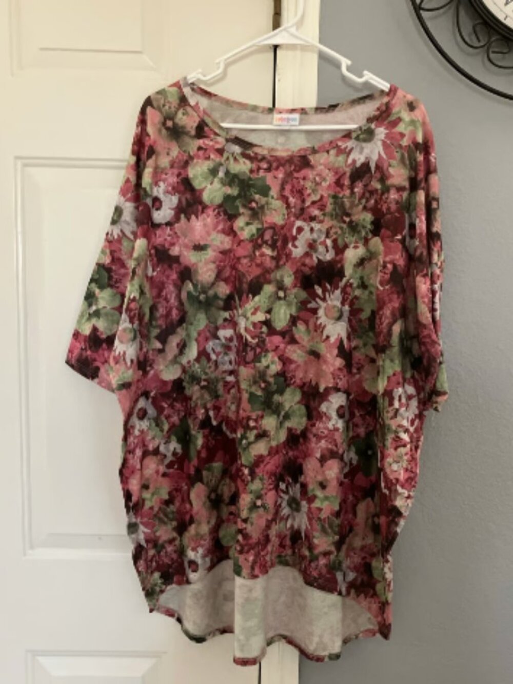 LuLaRoe brand size 2X Floral Print Tshirt